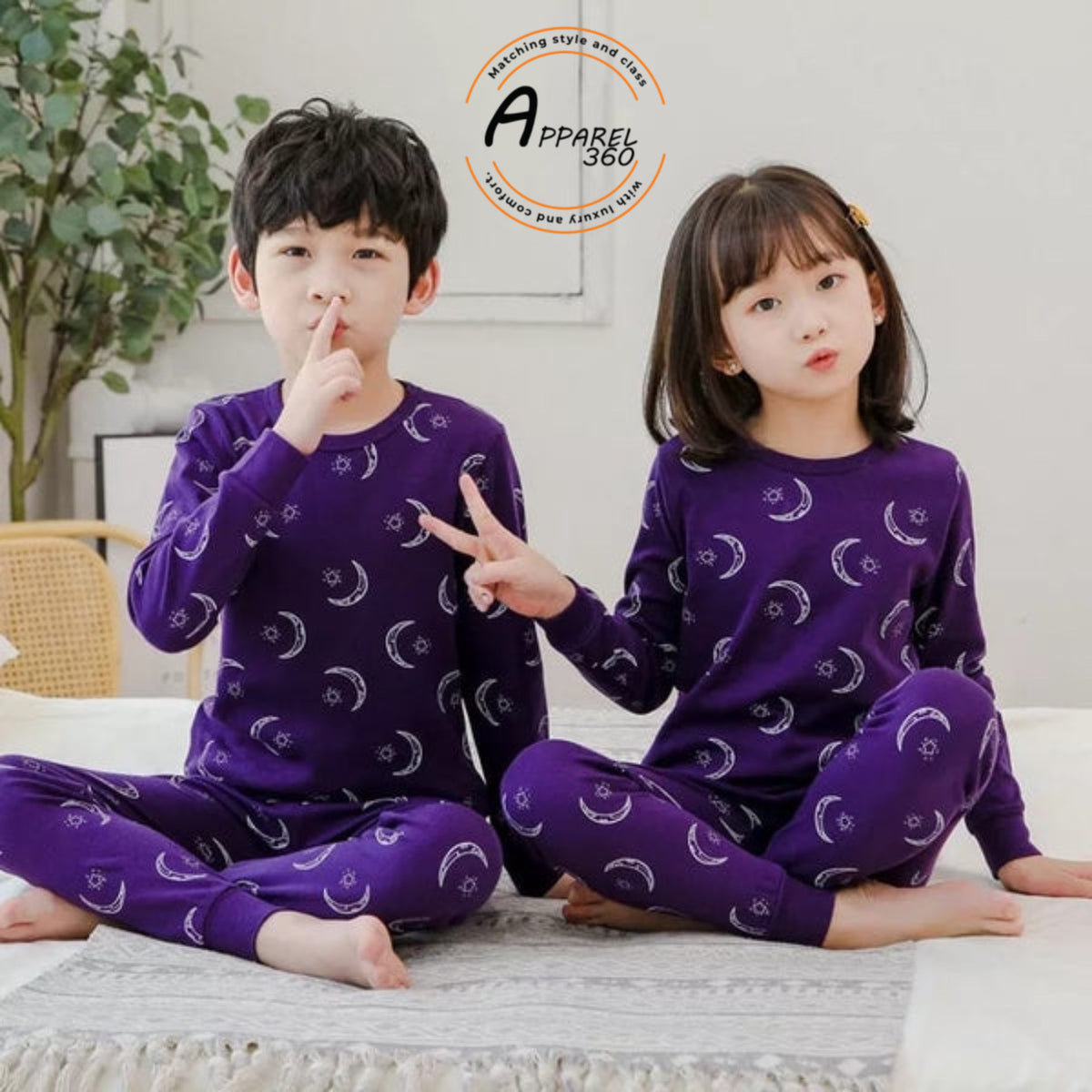 Purple Moon Kids Nightsuit