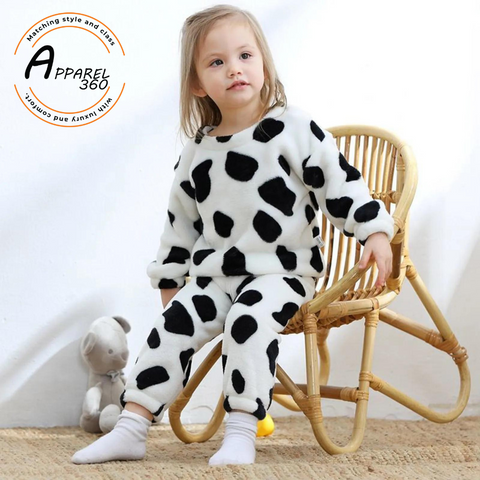 White Cow Kids Sweatshirt & Trouser