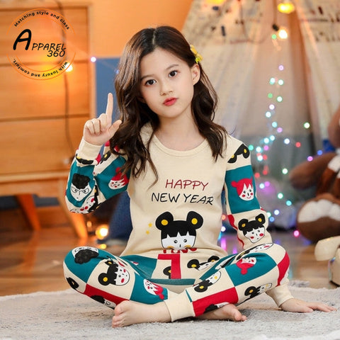 Happy New Year Printed Night Suit