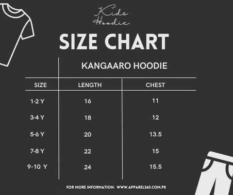 Black Bare Bears Printed Kangroo Hoodie  For Kids