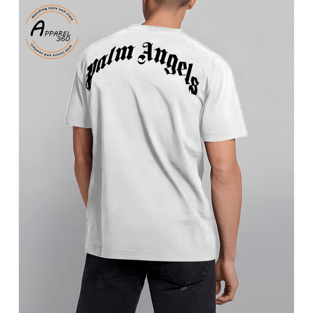 Palm Angels Half Sleeves T-Shirts In White