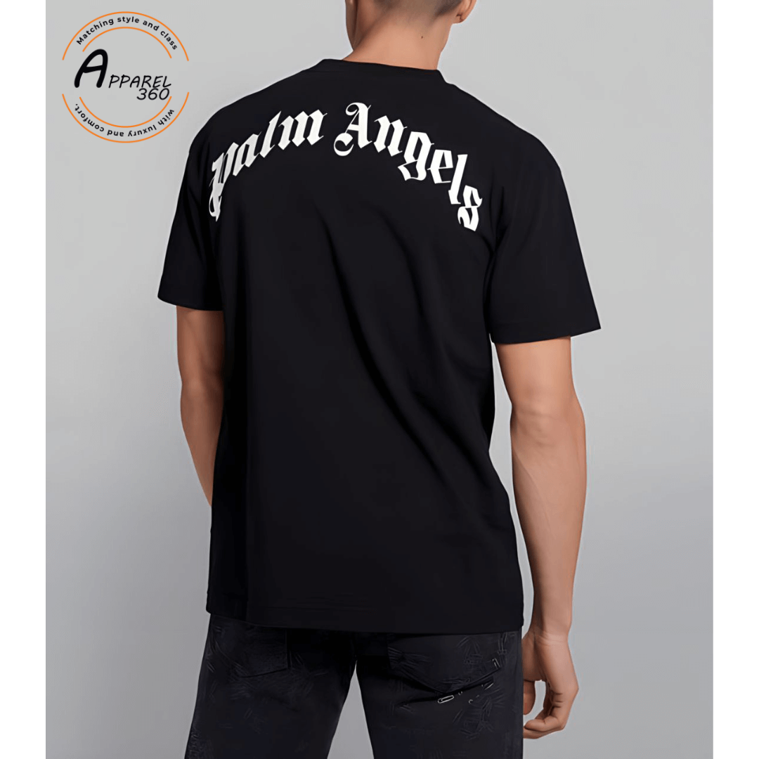 Palm Angels Half Sleeves T-Shirts In Black