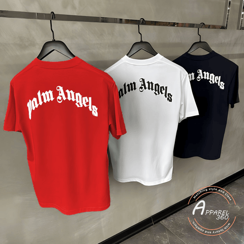 Palm Angels Half Sleeves T-Shirts In White